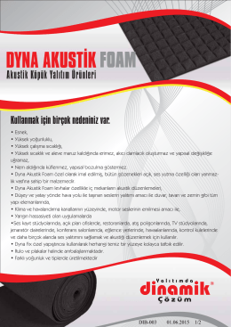 Dyna Akustik - Dinamik Isı A.Ş.