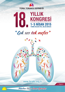bilimsel program - Türk Toraks Derneği 18. Yıllık Kongresi