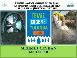 PRESENTATION NAME - Tekirdağ Ergene Derin Deniz Deşarj A.Ş