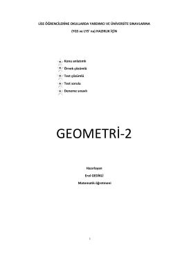 GEOMETRİ-2 - Erol Gedikli