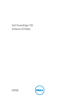 Dell PowerEdge T20 Kullanıcı El Kitabı