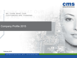 Company Profile - CMS electronics GmbH