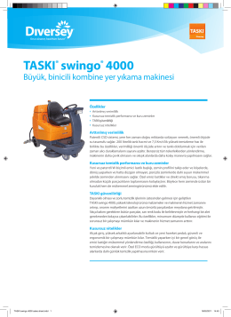 Swingo_4000 - DIVERSEY / Taski Teknik Servis