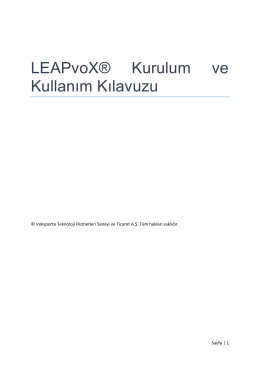LEAPvoX Kullanım Kılavuzu(TR)