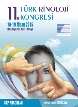 11. Türk Rinoloji Kongre Cep Programı