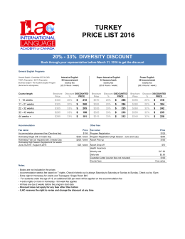 ILAC Prices 2016 - TURKEY