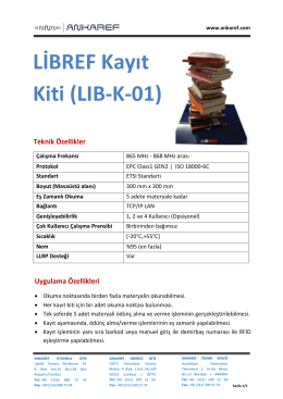 LİBREF Kayıt Kiti (LIB-K-01)