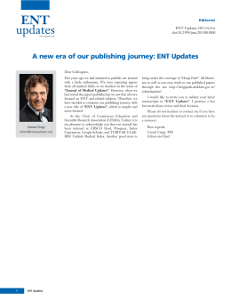 A new era of our publishing journey: ENT Updates