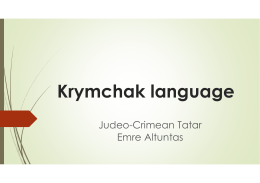 Krymchak language