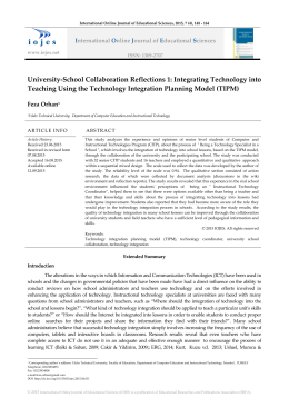 University-School Collaboration Reflections 1