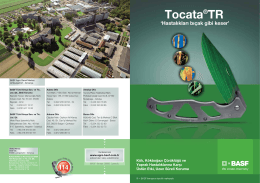 Tocata ® TR Broşür - BASF Türk Bitki Koruma