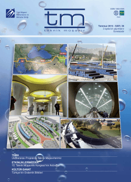 tm Dergi 35. Sayı - Türk Müşavir Mühendisler ve Mimarlar Birliği