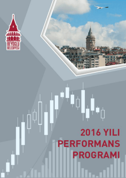 Beyoğlu Belediyesi 2016 Yılı Performans Programı`nı bilgisayarınıza