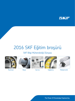 SKF Türk 2016 Seminer Programı