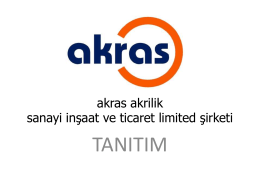 referanslar - Akras Akrilik