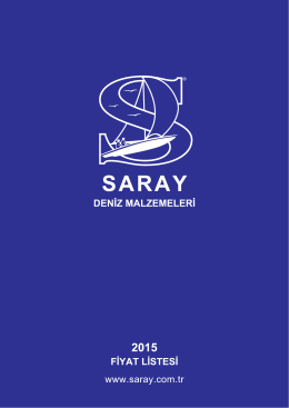 sipariş formu - Saray Deniz Malzemeleri
