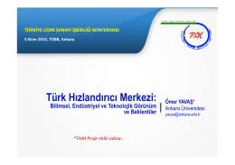 Türk Hızlandırıcı Merkezi Projesi