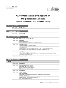 XXIV International Symposium on Morphological Sciences