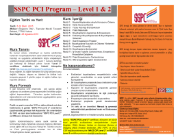 SSPC PCI Level 1&2 – Eğitim Tanıtım Broşürü