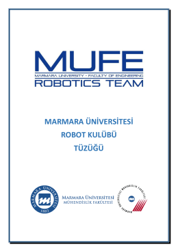 marmara üniversitesi robot kulübü tüzüğü