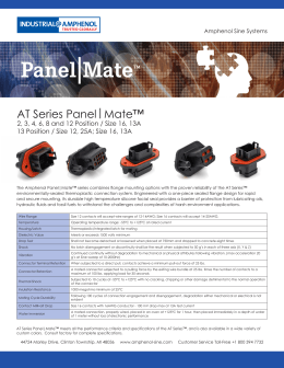 Panel|Mate™ - Amphenol Sine Systems