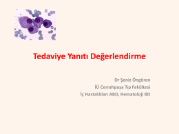 Dr. Şeniz Öngören - 2. Akdeniz Hematoloji Sempozyumu