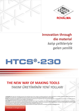 HTCS® 230 Plastik Takım Çeliği