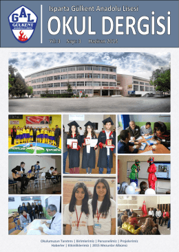 2015 Sayı - Gülkent Anadolu Lisesi