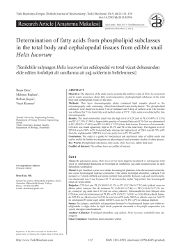 Determination of fatty acids from phospholipid subclasses in the total