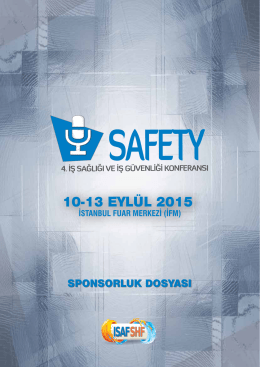 10-13 eylül 2015 - Safety Konferansı