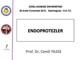 ENDOPROTEZLER - Prof. Dr. Cemil YILDIZ