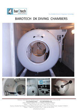 barotech dk dıvıng chambers - Barotech Your Partner in Hyperbaric