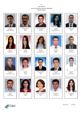 okul personel listesi - ERCİŞ