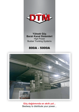800A - 5000A katalog - DTM Elektroteknik A.Ş.