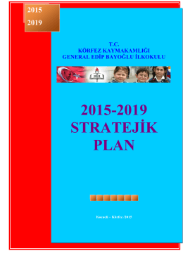 Stratejik Planımız2015-2019 Yılları
