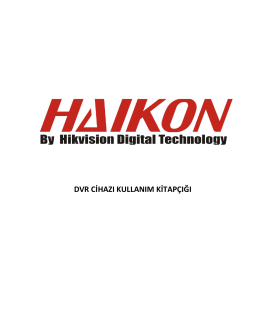 Haikon DS-71, 72 ve 73 serisi DVR kayıt