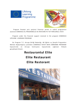 Restaurantul Elite Elite Restaurant Elite Restorant