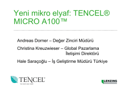 Yeni mikro elyaf: TENCEL® MICRO A100™
