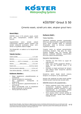 KÖSTER   Grout S 50
