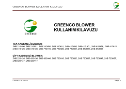 greenco blower kullanım kılavuzu