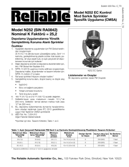 Model N252 (SIN RA0842) - Reliable Automatic Sprinkler Co.