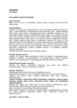 HEKSİDİN - Bikar İlaç Sanayi ve Tic.Ltd.Şti.