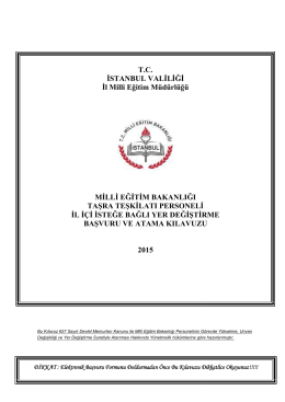 2. Kılavuz - İstanbul MEM - İstanbul İl Milli Eğitim Müdürlüğü