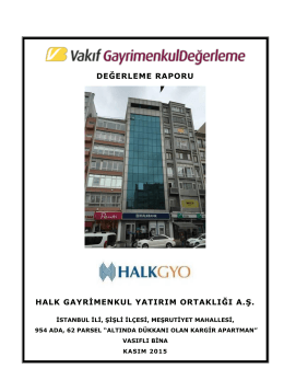 İstanbul Şişli Bina (Kasım 2015)