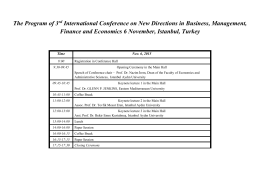 The Program of 3 International Conference on New Directions in