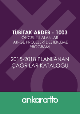 tübitak ardeb - 1003 2015-2018 planlanan çağrılar
