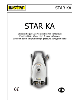 USER MANUAL KA - Star Temizlik Makinaları