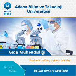 Adana Bilim ve Teknoloji Üniversitesi Gıda Mühendisliği
