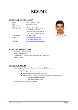 my CV - Intelligent Systems & Electromagnetics Research Group