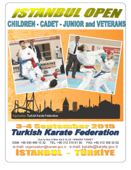 Karate1 - [Name of host city]